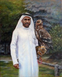 With steppe eagle